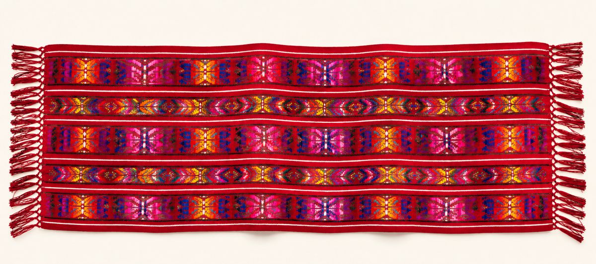 Handwoven Rebozo | Traditional Manteado & Womb-Care Shawl