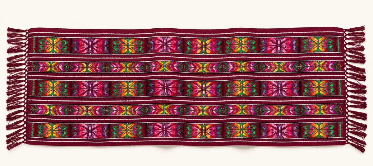 Handwoven Rebozo | Traditional Manteado & Womb-Care Shawl