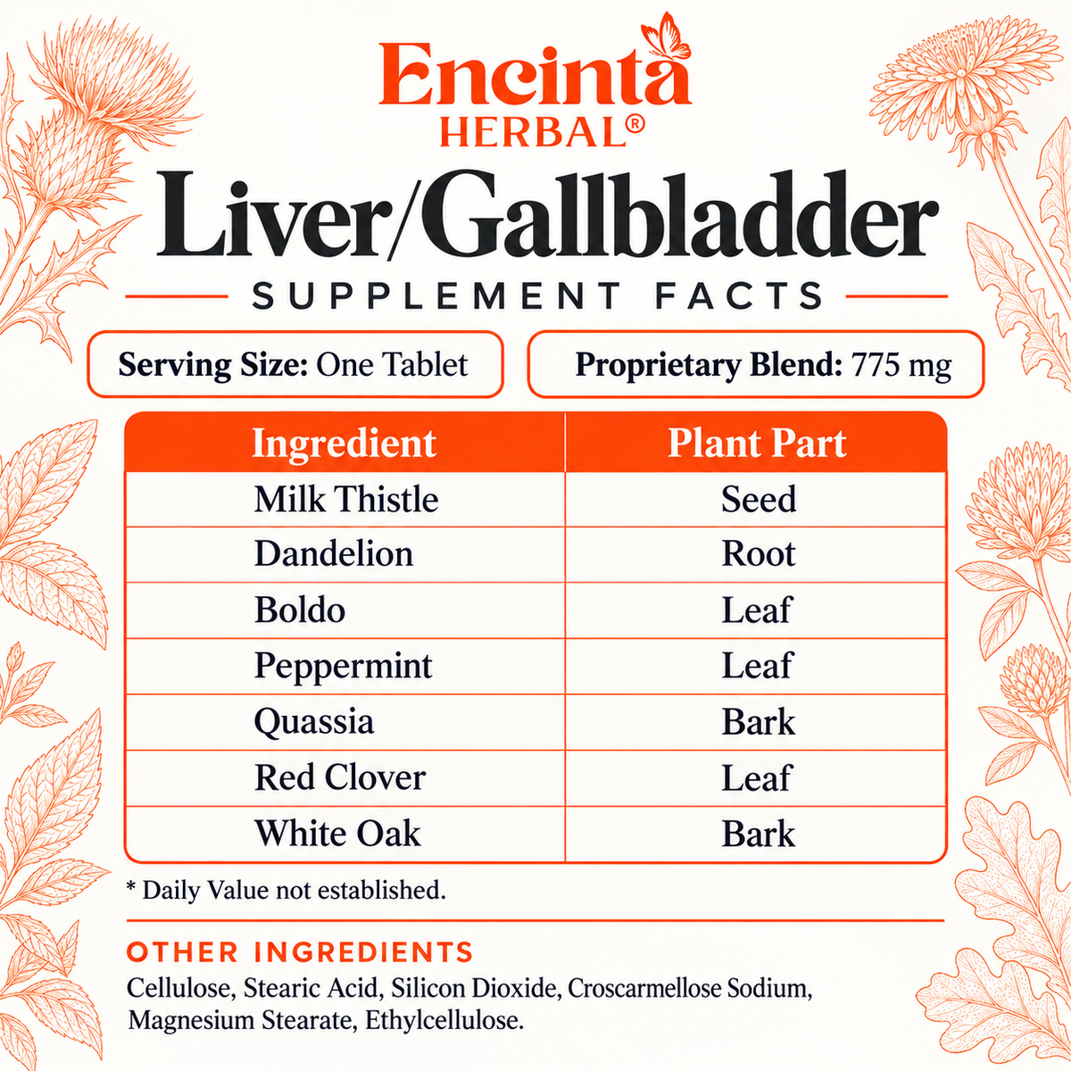 Liver & Gallbladder Herbal Support | 90 Tablets