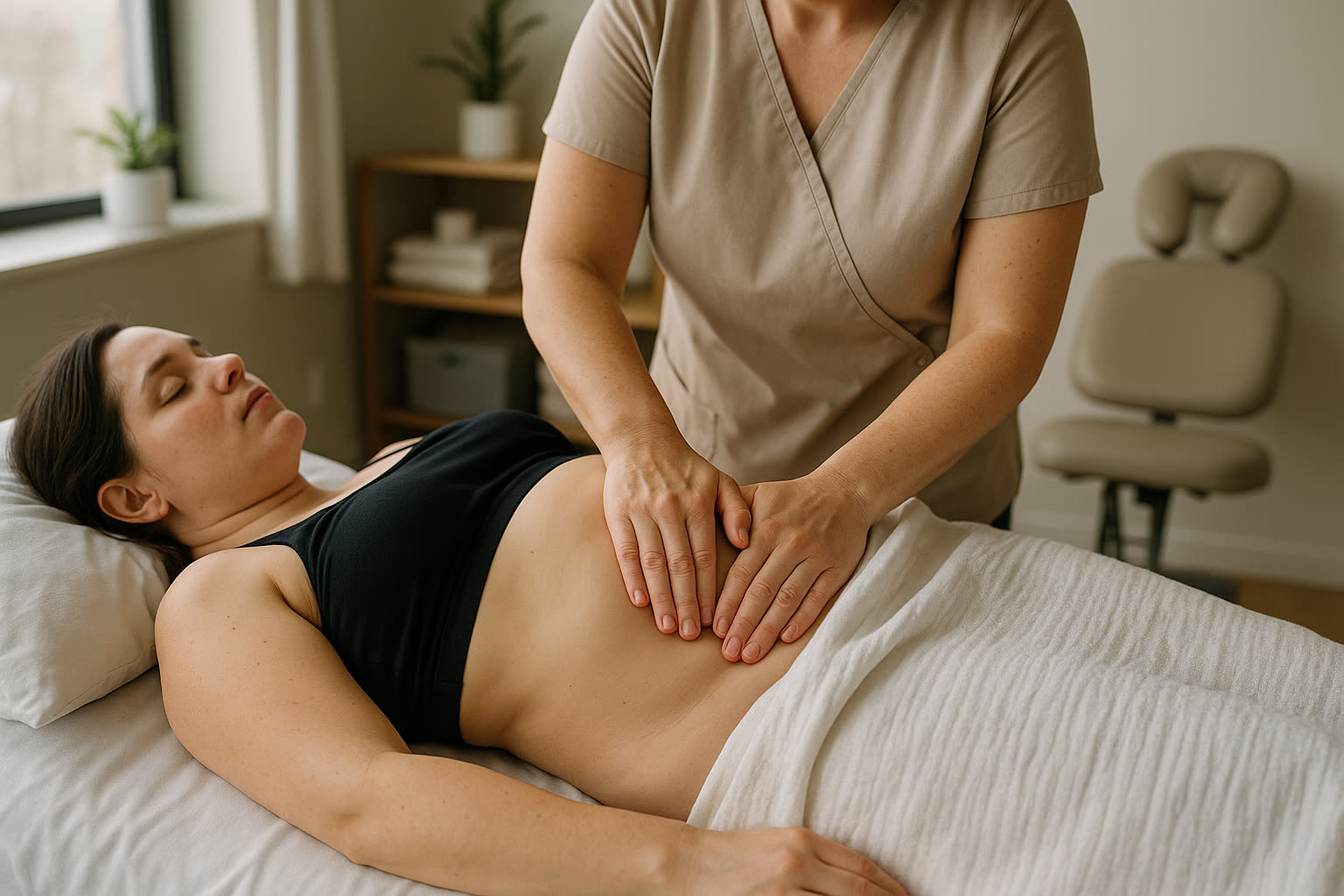 Postpartum Womb Massage